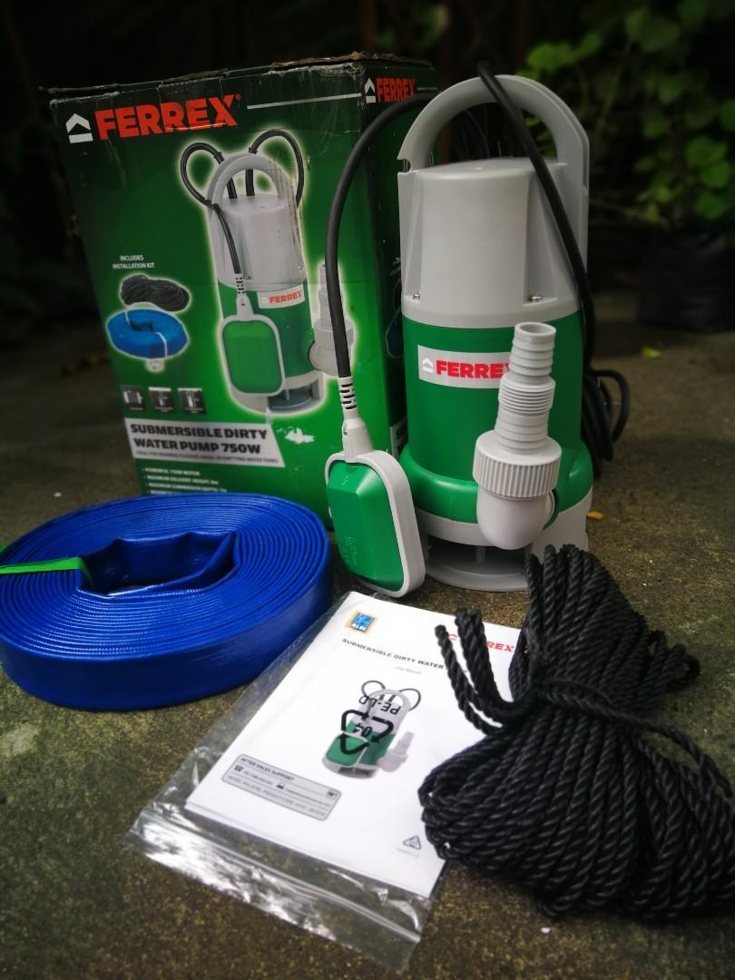 Ferrex dirt water submersible pump, Furniture & Home Living, Cleaning