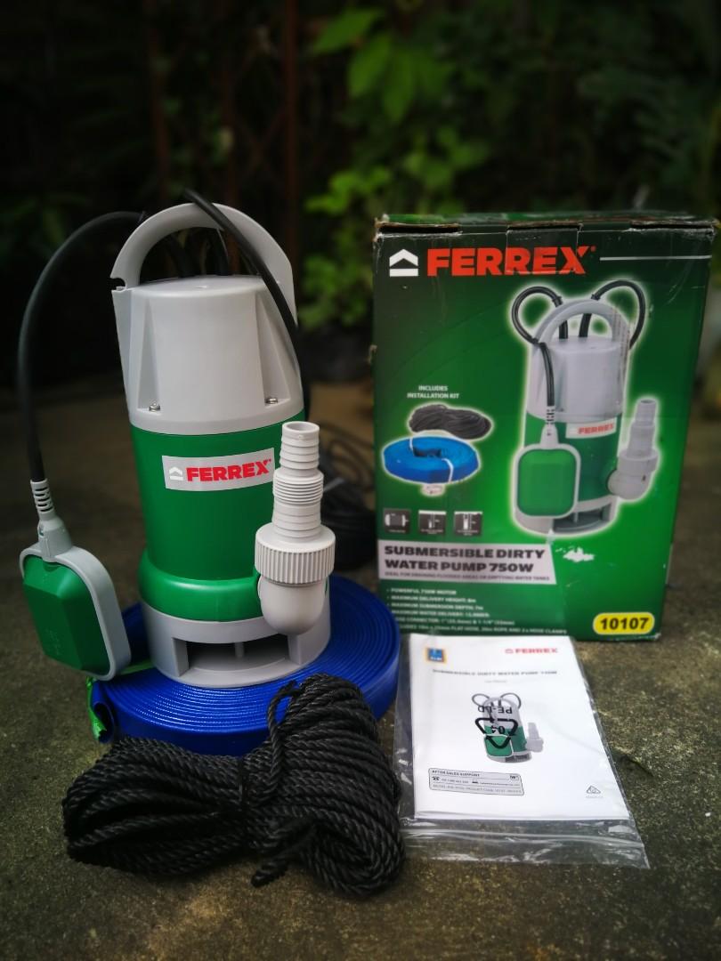Ferrex dirt water submersible pump, Furniture & Home Living, Cleaning