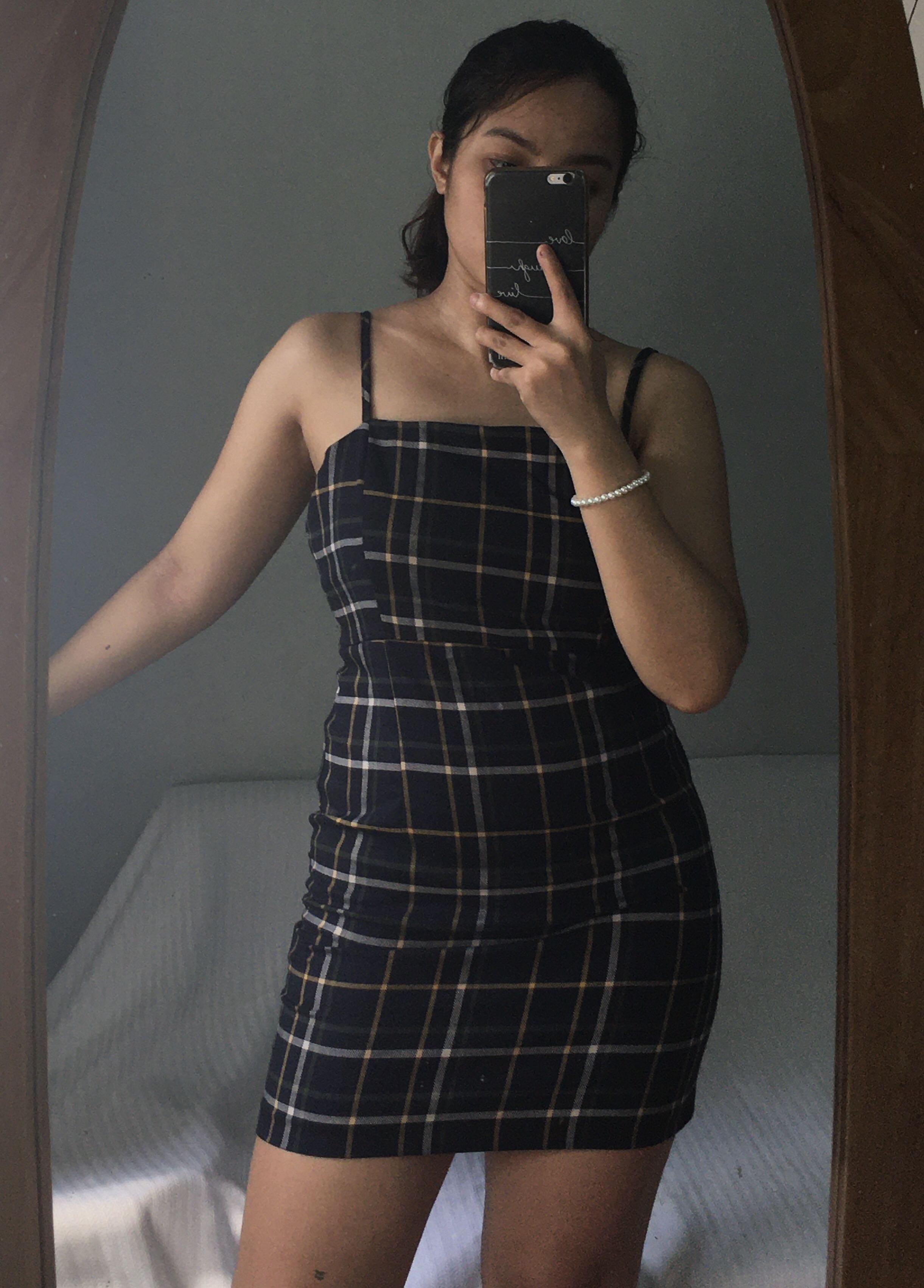 Forever 21 plaid dress top