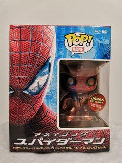 Funko Pop Marvel Amazing Spider-Man Metallic Blu-ray DVD Set JP