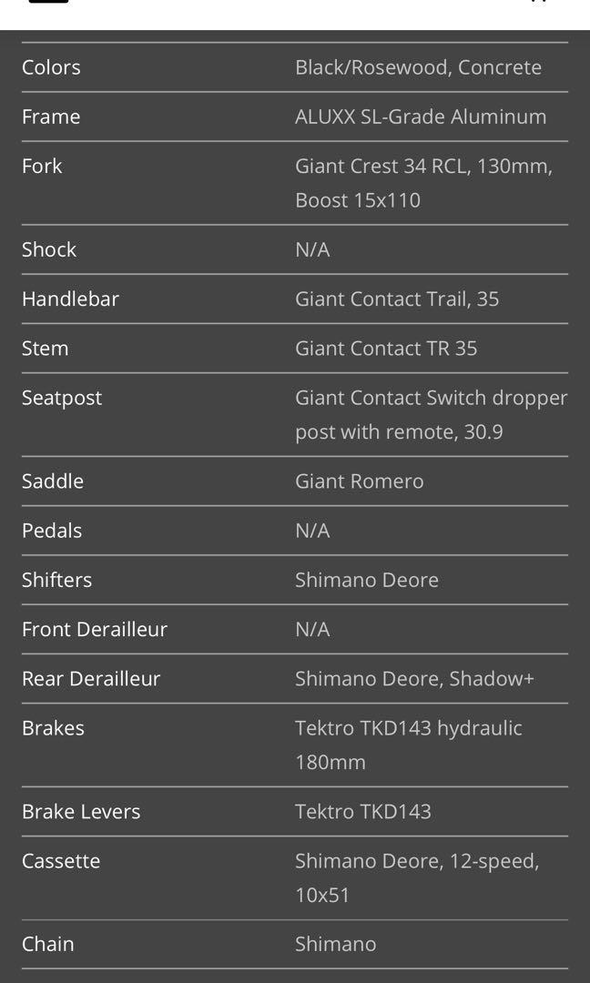 giant fathom size guide