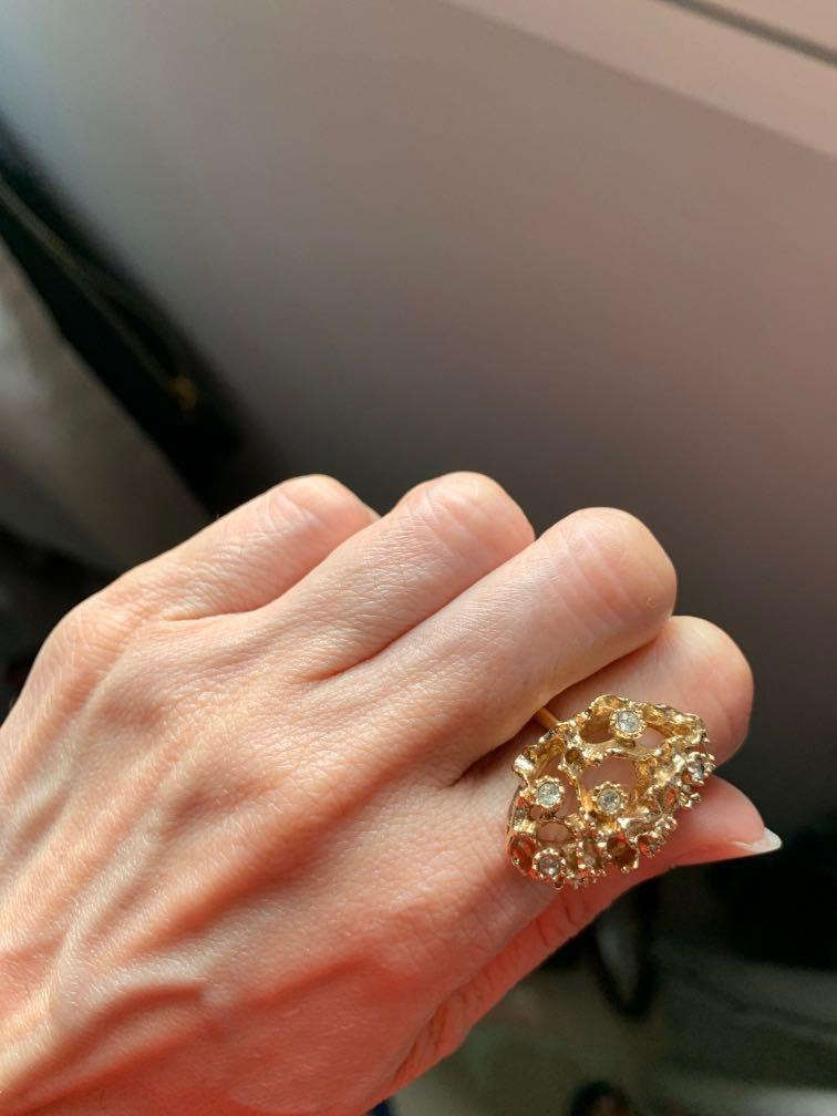 Gold plated nugget ring outlet