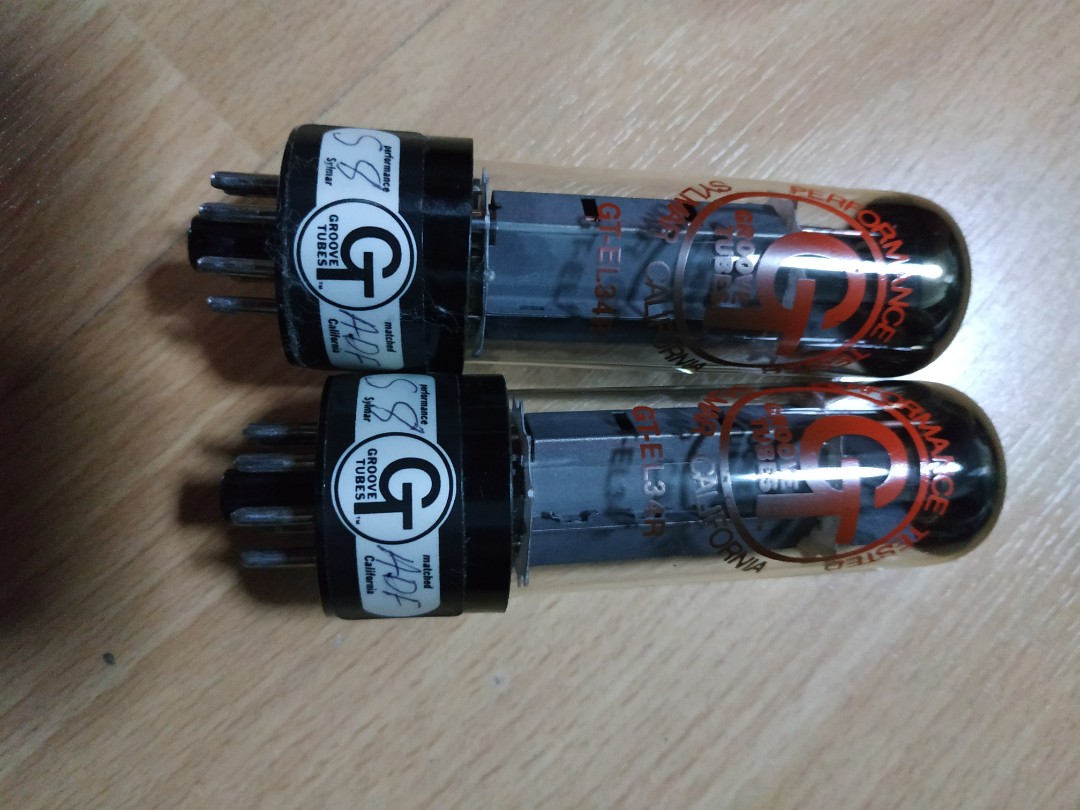 Groove tube ,EL34 vintage amplifier tube, Electronics, Audio on Carousell