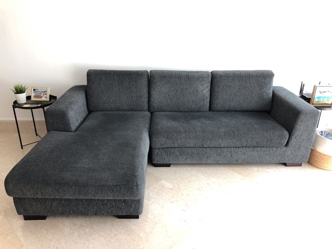 L shaped store couch harvey norman