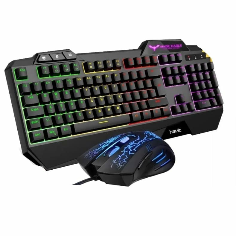 Havit Magic Eagle Gaming Keyboard and Mouse Combo Rainbow LED
