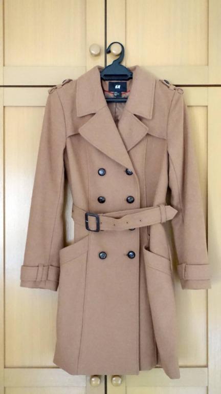 H&m brown trench coat deals