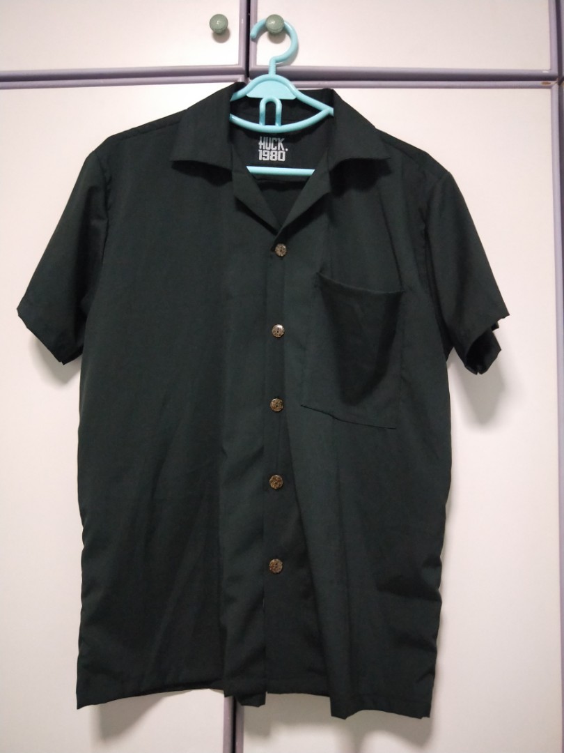HUCK 1980 Black Shirt, Men's Fashion, Tops & Sets, Tshirts & Polo ...