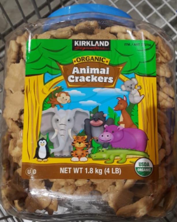 Kirkland Signature Organic Animal Crackers 1.8 kg, Food ...