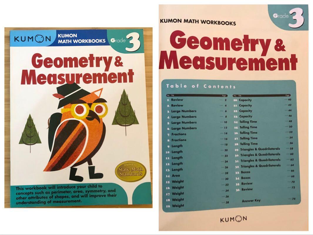 Kumon Workbooks - Geometry & Measurement Grade 3 (9-12yrs ...