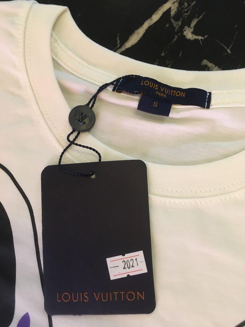 Tshirt Louis Vuitton White size S International in Cotton  23527195