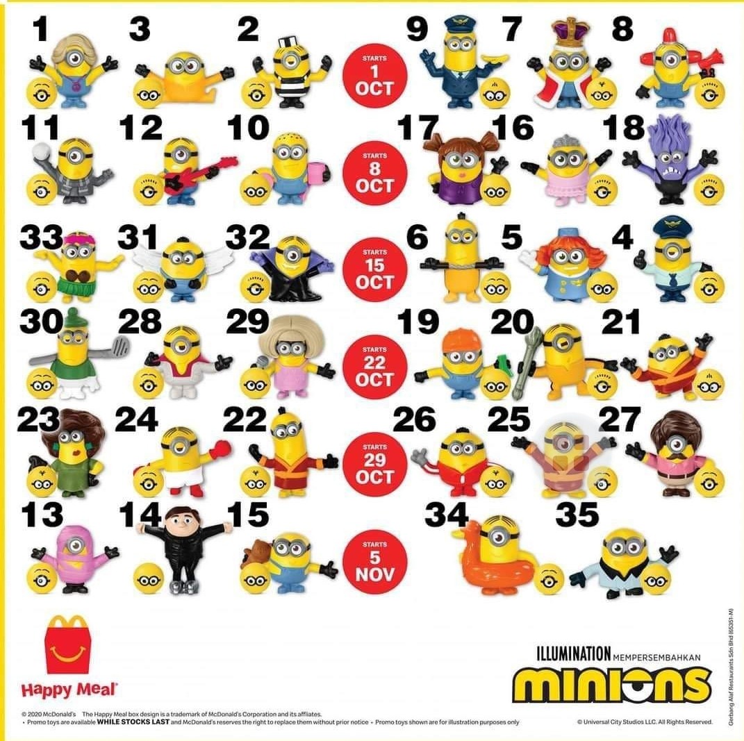 mcd minion toys