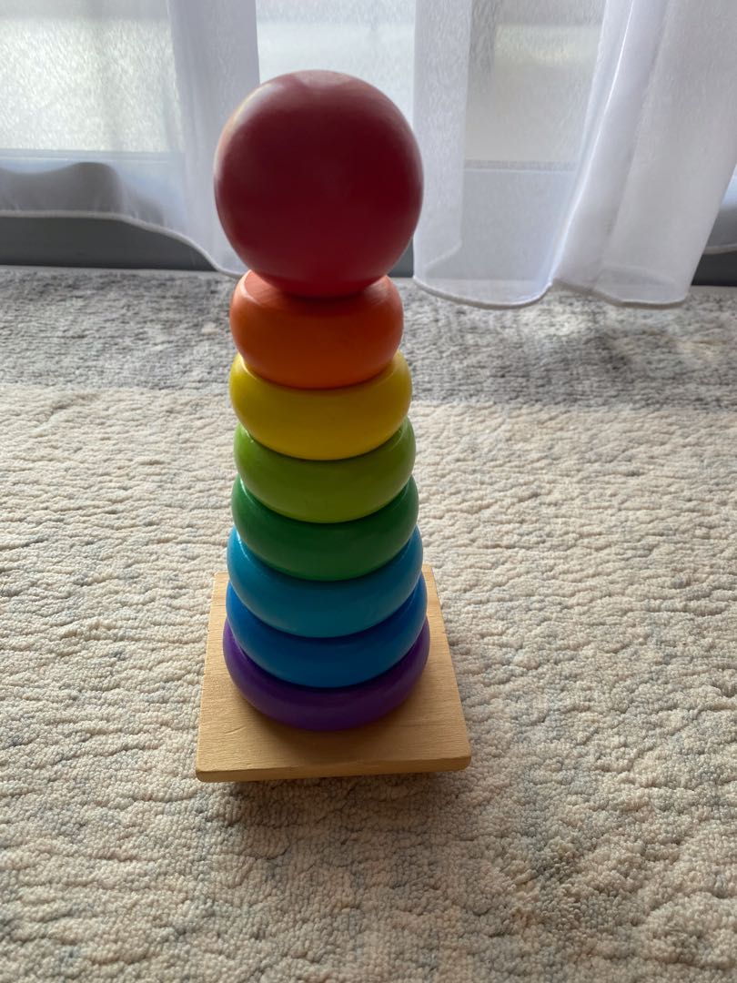 Melissa & Doug Rainbow Stacker, Hobbies & Toys, Toys & Games on Carousell
