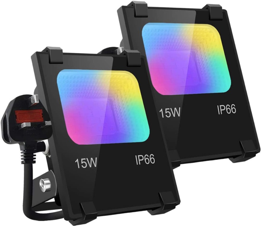 Mobri LED Flood Lights Outdoor 15W Bluetooth Smart Floodlight APP