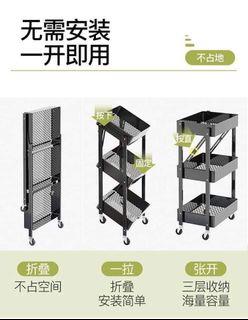 Multi purpose steel foldable trolley cart