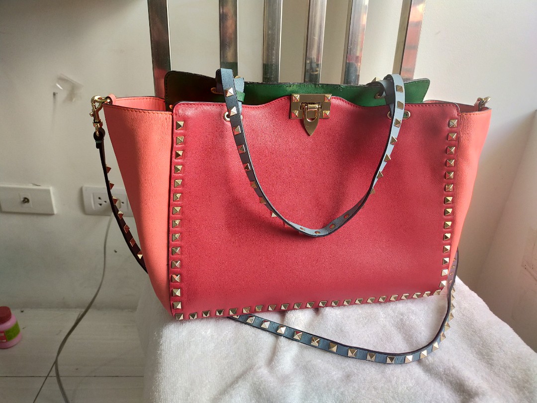 Valentino rockstud multicolor bag clearance