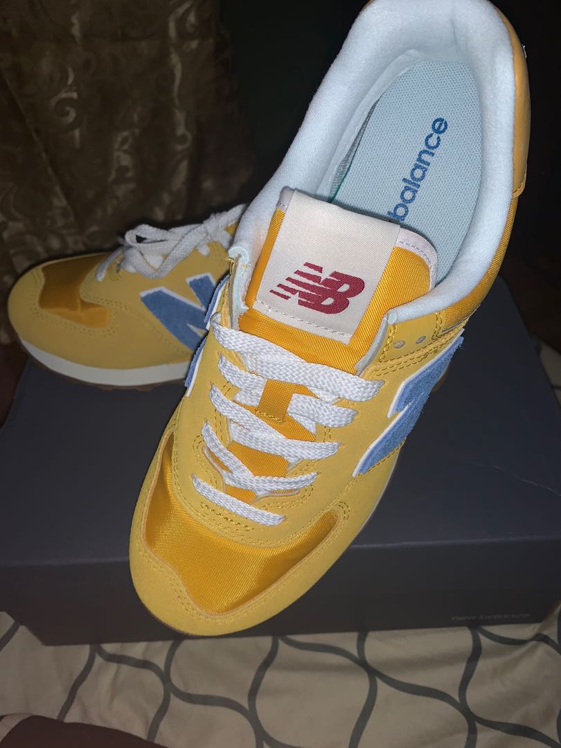 new balance 574 yellow blue