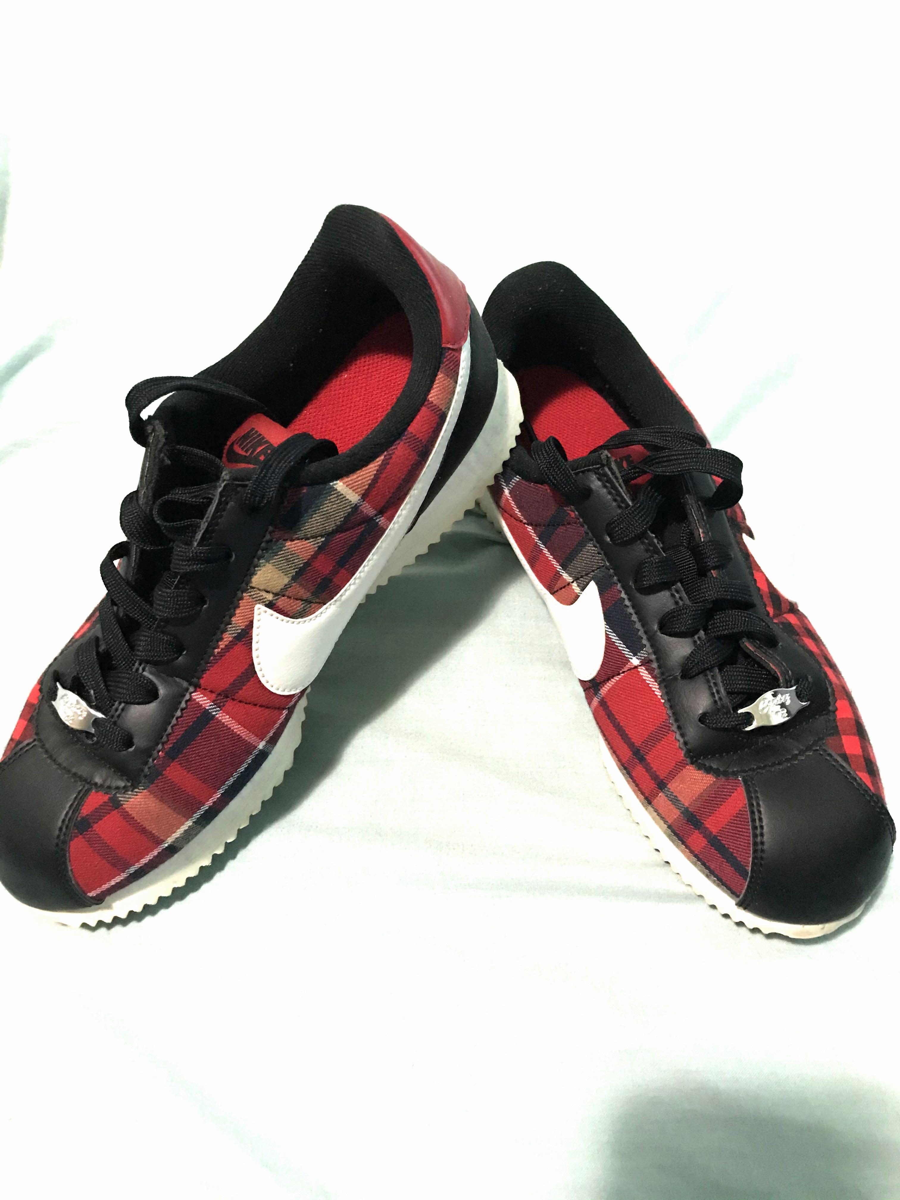 plaid nike cortez