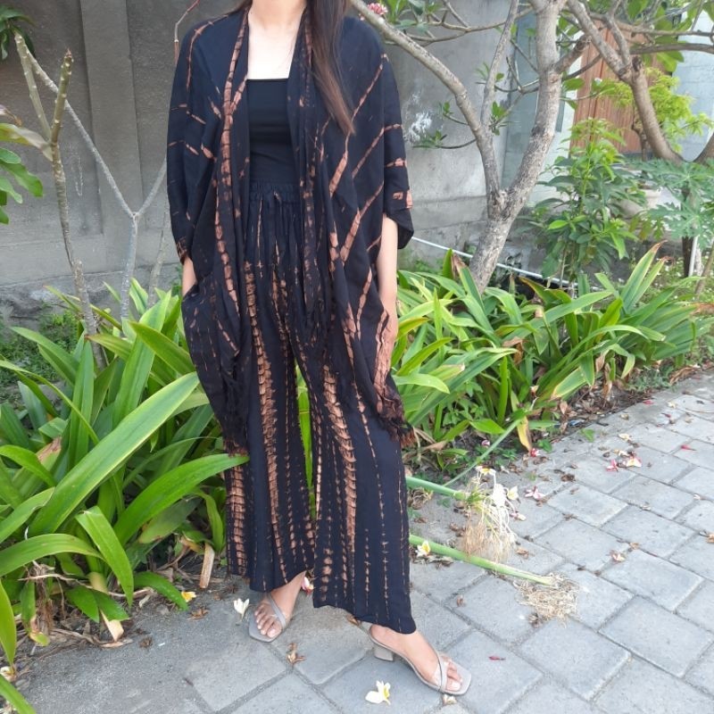 One set best sale cardigan tie dye
