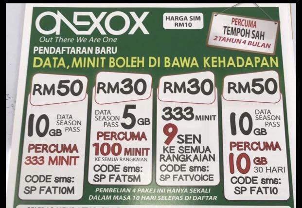 One Xox Malaysia 28 Months Validity Prepaid Simcard Mobile Phones Gadgets Mobile Gadget Accessories Sim Cards On Carousell