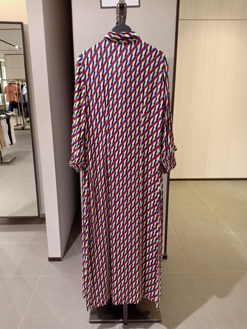 Original] Zara Promo-Geometric Print Dress, Women's Fashion