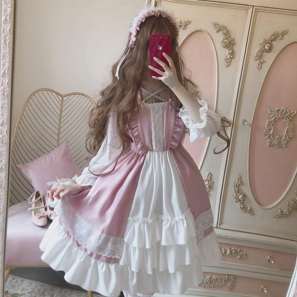 Pink Lolita Dress ✨, Women's Fashion 