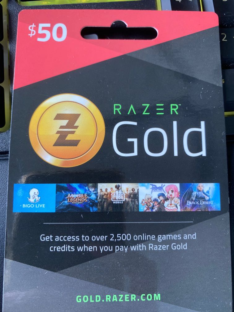 Razer Gold Pin Video Gaming Gaming Accessories In Game Products On Carousell