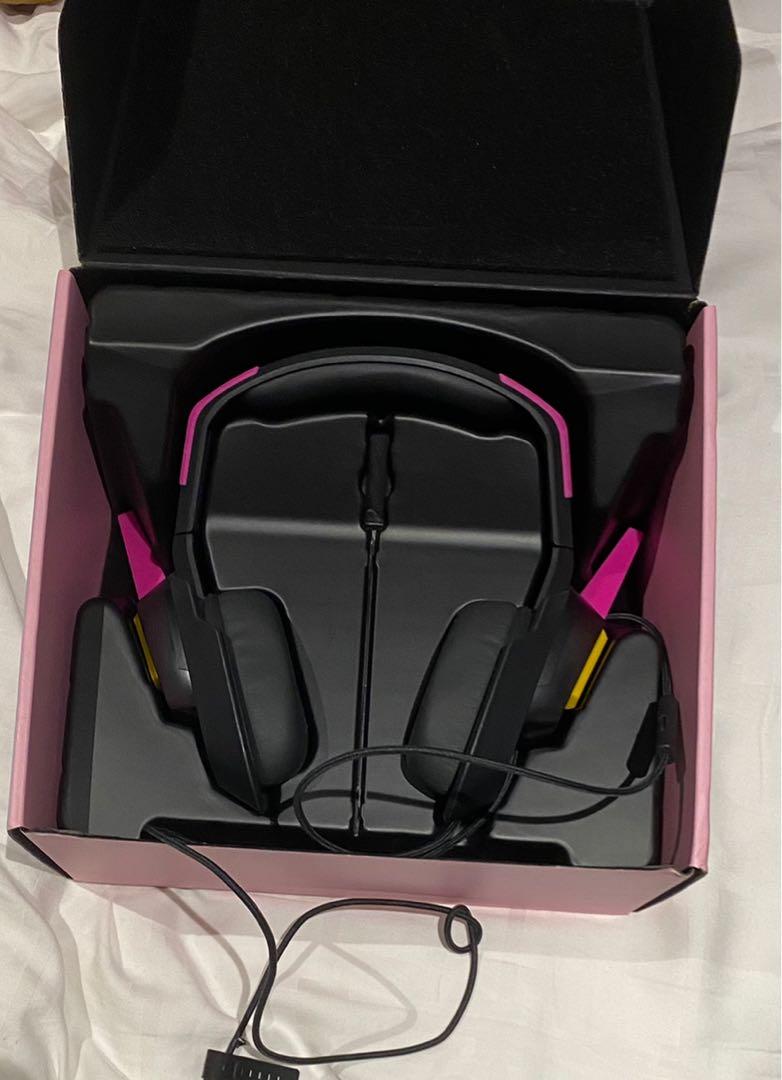 Razer Meka D.va overwatch analog gaming headset RARE Audio