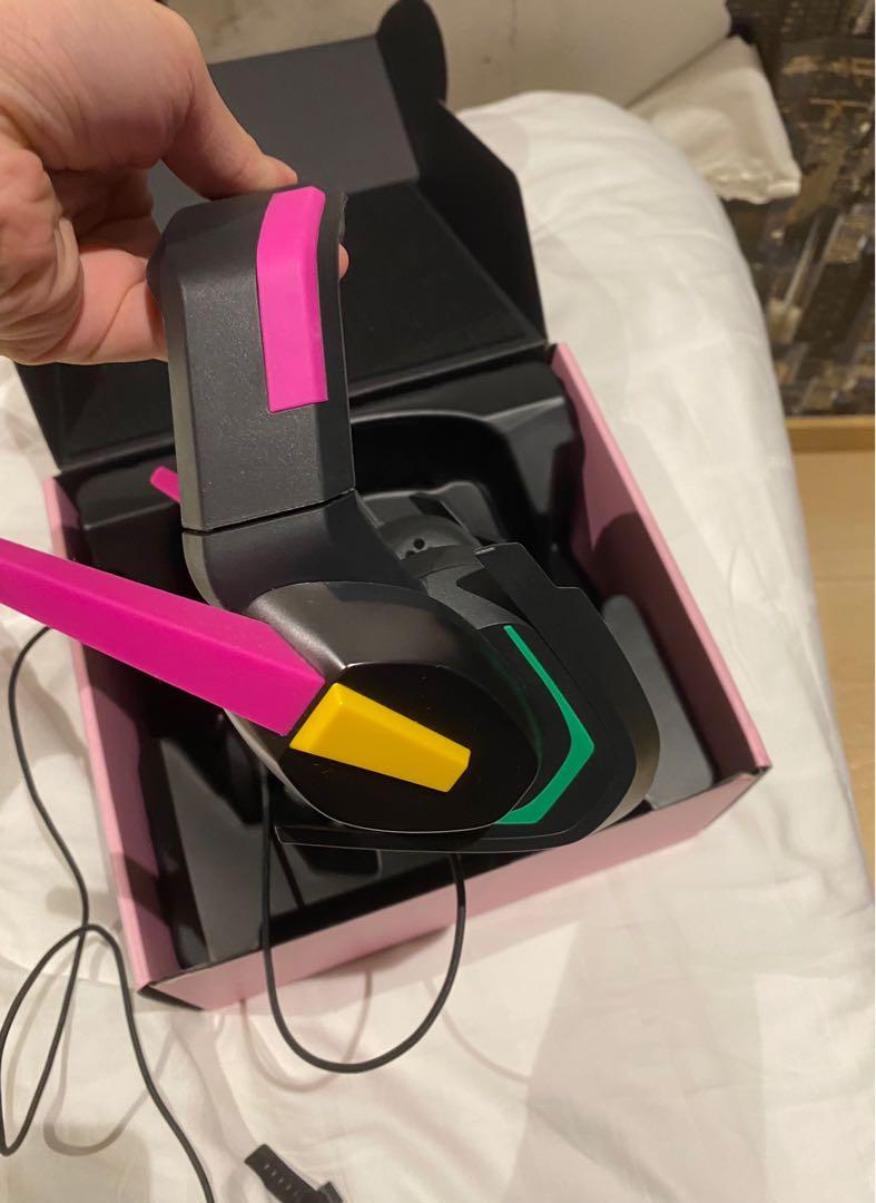 Razer Meka D.va overwatch analog gaming headset RARE