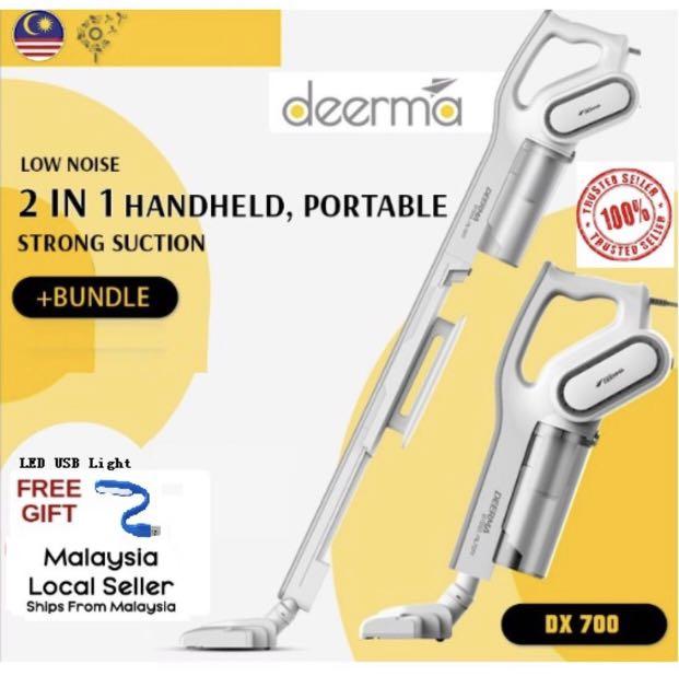 Ready Stock Deerma Dx700 Dx700s Vacuum Cleaner Handheld Vacum Cleaner Strong Suction Power 16kpa 600w Electronics Others On Carousell