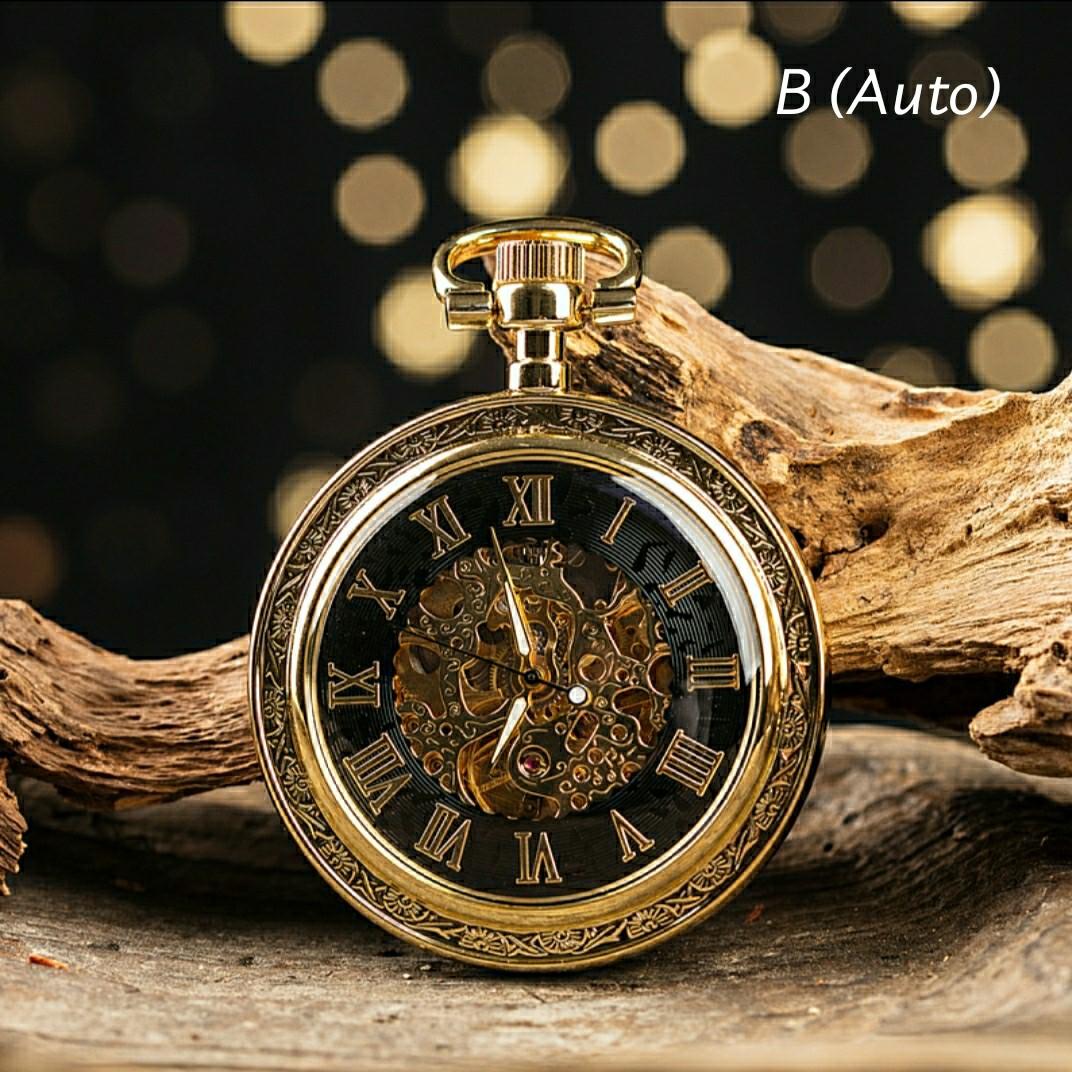 Retro Design Pocket Watch Kinetic Manual Winding Mobile Phones