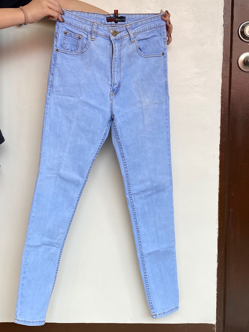 high waist maong pants