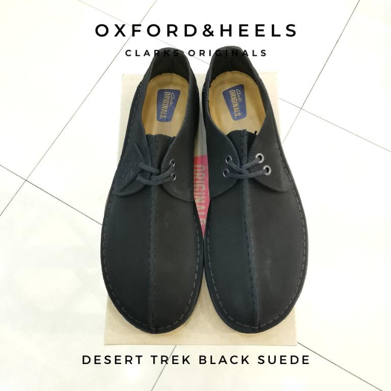 SALE KASUT CLARKS ORIGINALS DESERT TREK BLACK SUEDE Men s