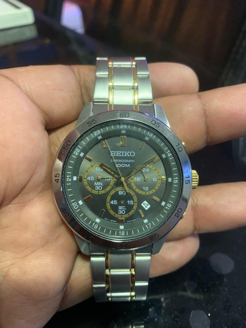 Seiko chronograph 100M, Luxury, Watches on Carousell
