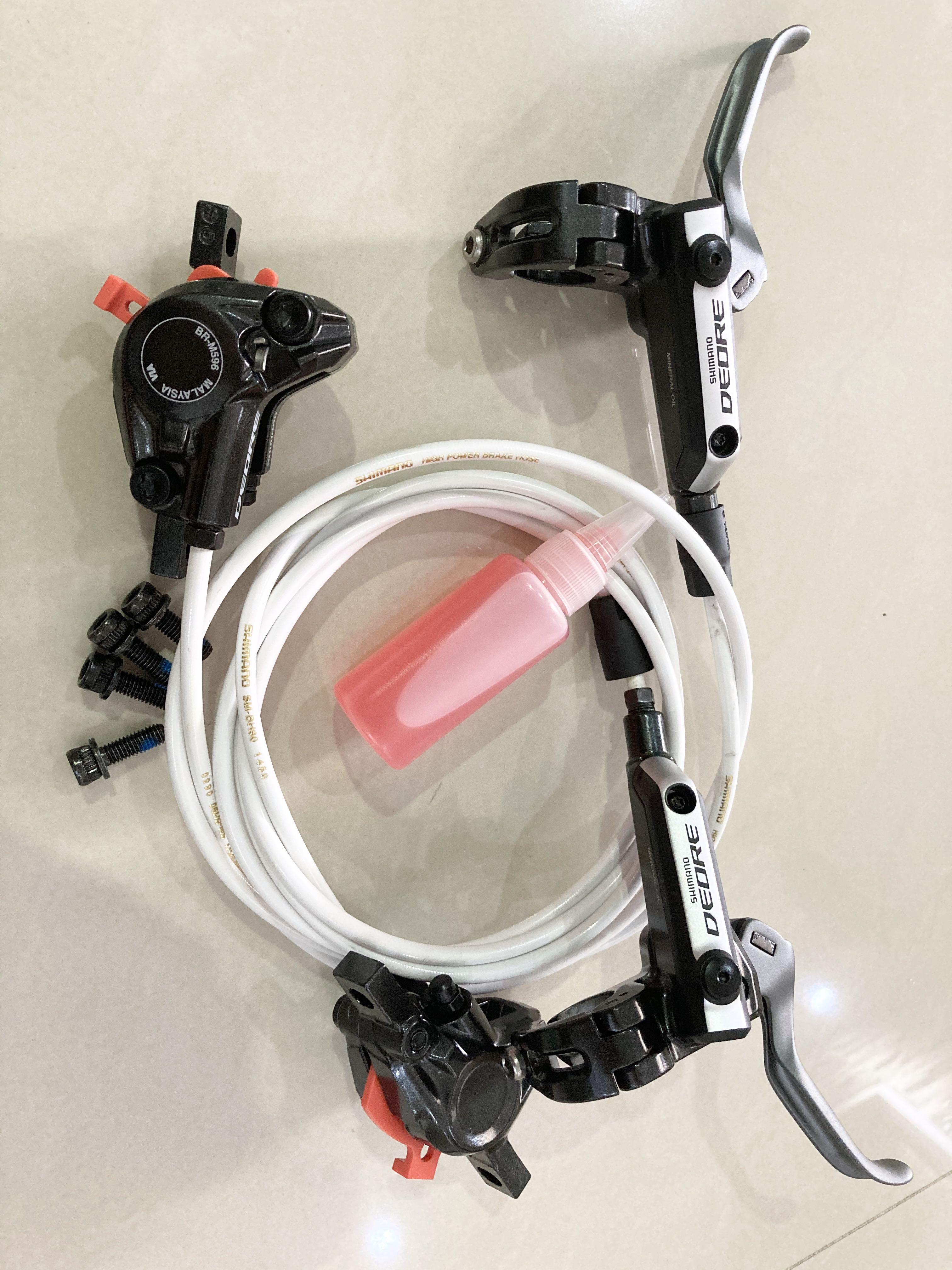 White shimano hydraulic hot sale brakes