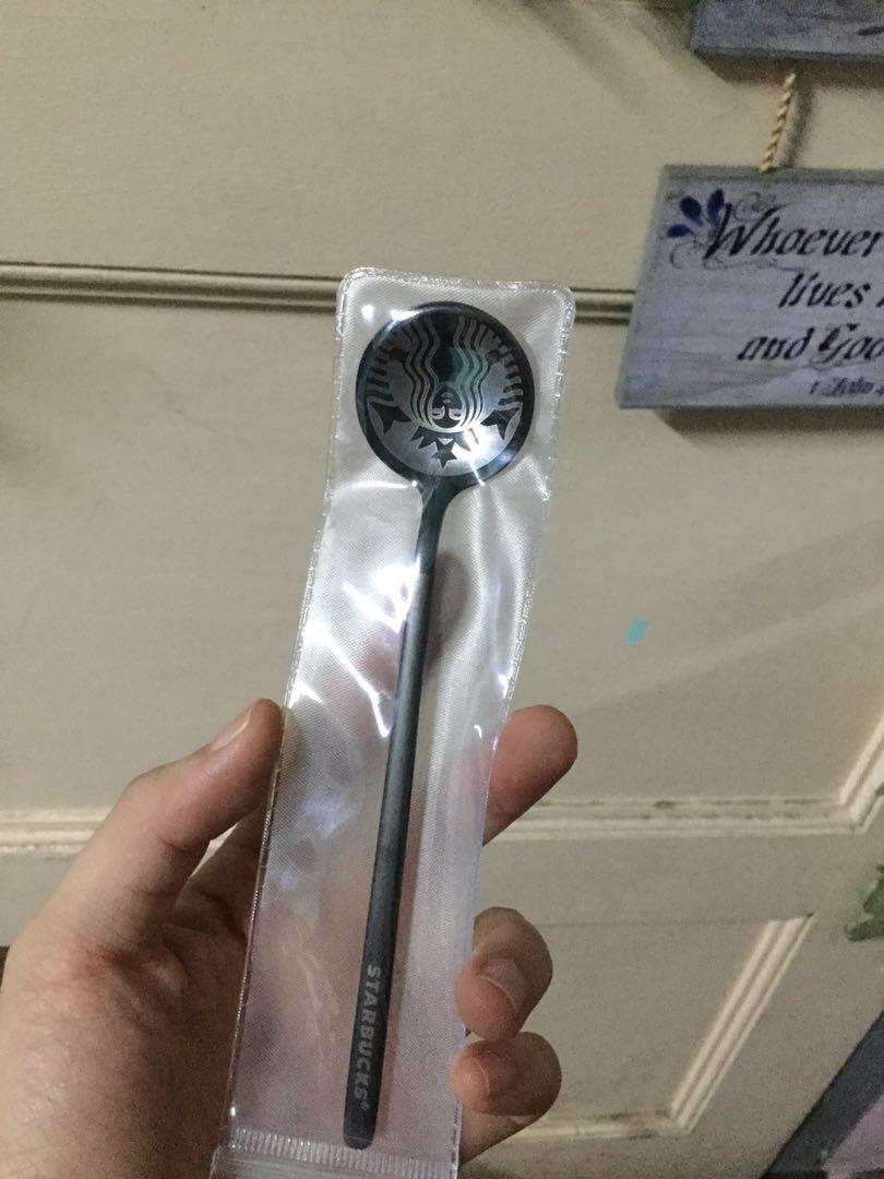 starbucks coffee spoon (Category: Beverages) located in Manila. Submitted by ajmerch91 (Listing ID 1045315994, Image 3). Description: starbucks coffee spoon avalable colors: black and copper 304 stainless steel 15cm .