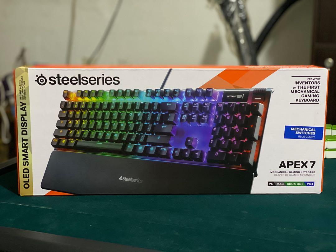 Steelseries Apex 7 Blue Clicky Mechanical Keyboard Computers Tech Parts Accessories Computer Keyboard On Carousell