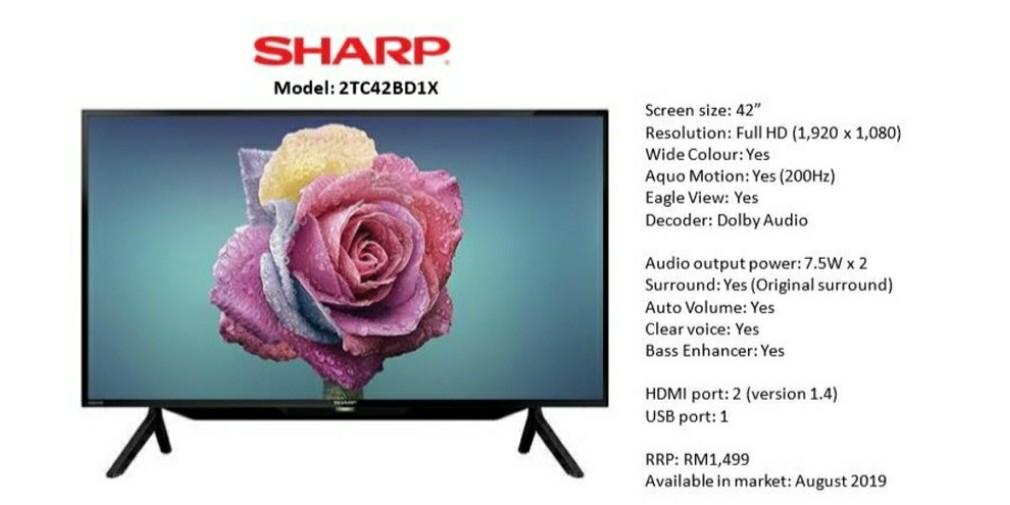 Sharp 2tc42bd1x clearance