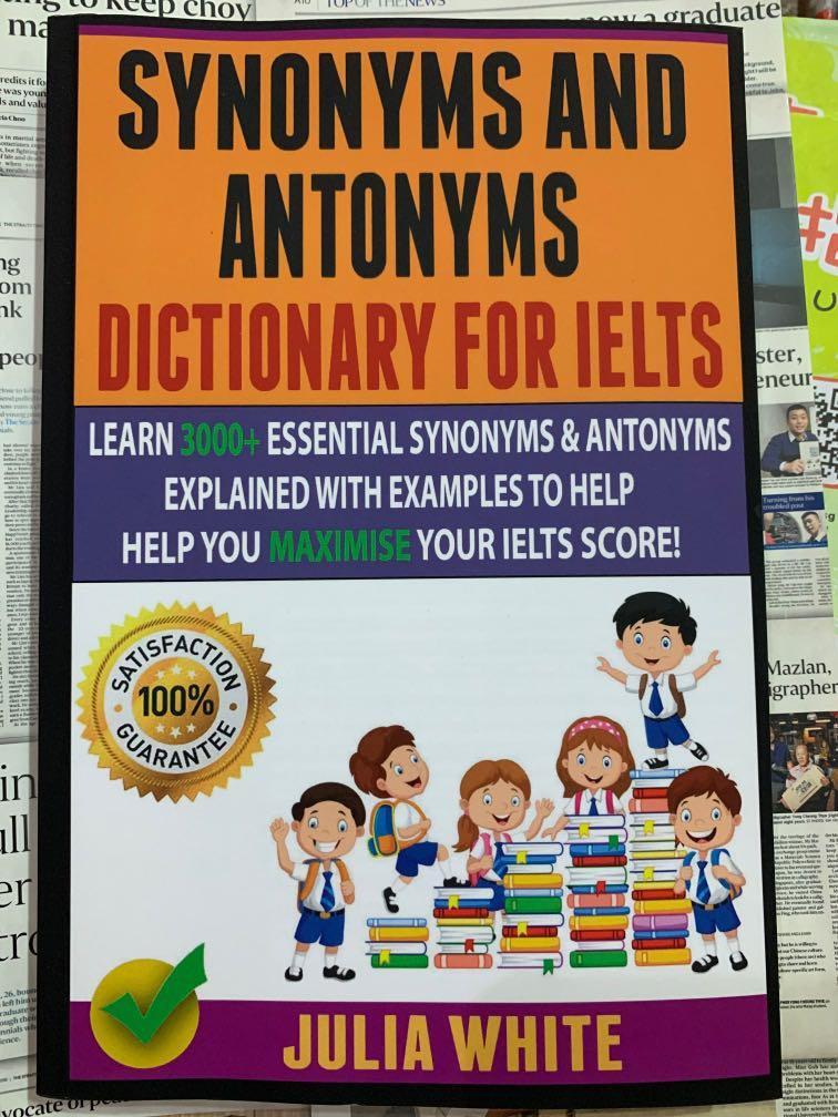 Synonym & antonyms dictionary for Ielts, Hobbies & Toys, Books