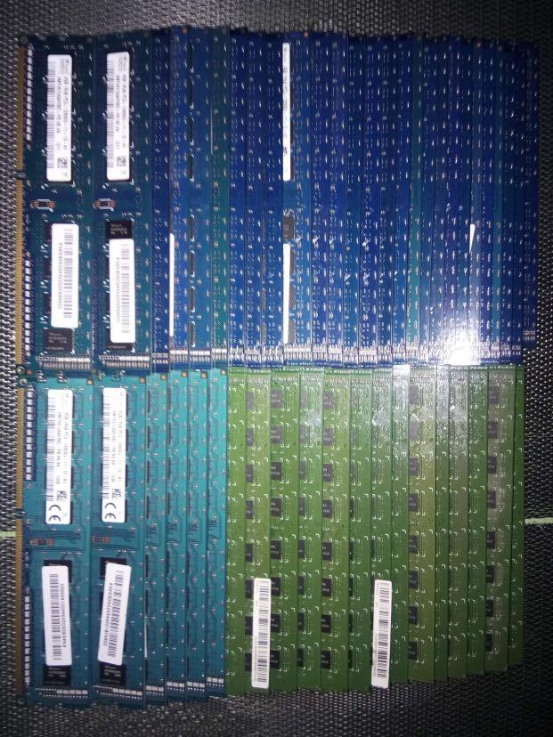 Take all only 47pcs 4GB DDR3 Memory (Category: Computer Parts) located in Mandaluyong City. Submitted by l2ayne (Listing ID 1045381878, Image 2). Description: 4GB DDR3 Memory for Desktop Clockspeed 1600mhz Brand: Kingston, Hynix, Elpida FOR TAKE ALL ONLY Price 500 each 47pcs avail Memtest PASSED Tpc id l2ayne Pick up: Sta Ana Manila Accept COD via Lalamove / COP via LBC Buyer will shoulder shipping fee Text or call for fast deal 09772189475.