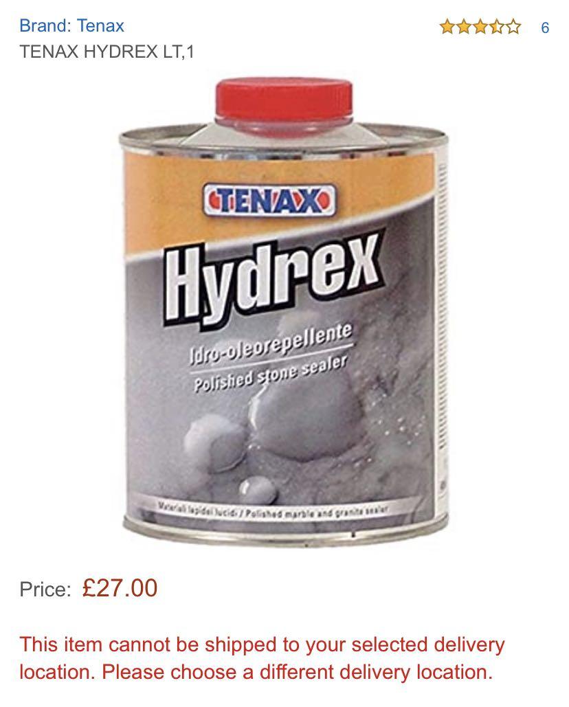 Tenax hydrex polished stone sealer, Everything Else on Carousell