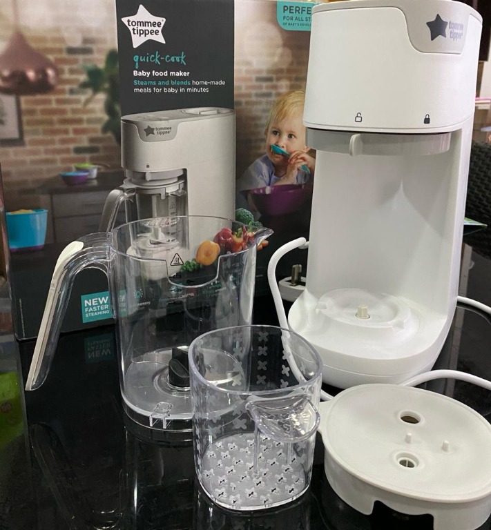 Tommee Tippee QuickCook Baby Food Steamer Blender White, Babies