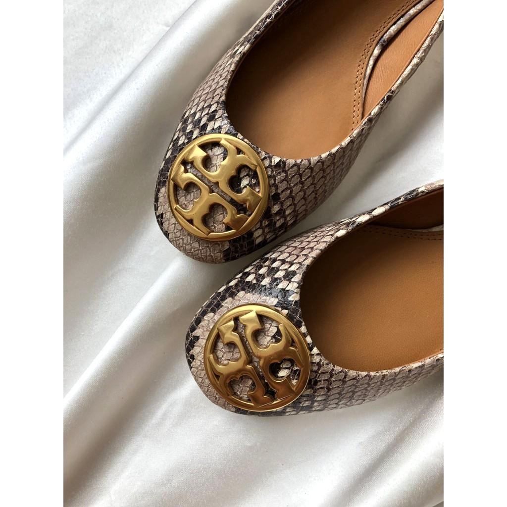 Tory Burch Chelsea Heeled Snake Skin Shoes, Women's Fashion, Footwear, Flats  & Sandals on Carousell