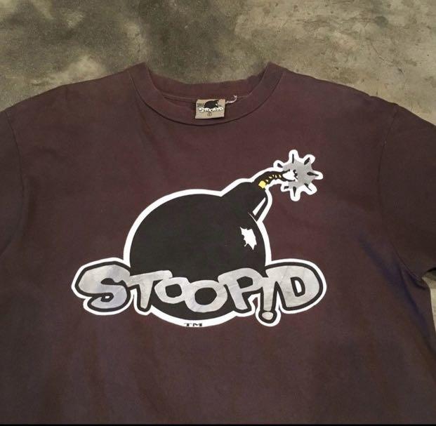 Vintage 90s Stoopid Skate/Streetwear Tee vtg, Men's Fashion, Tops ...