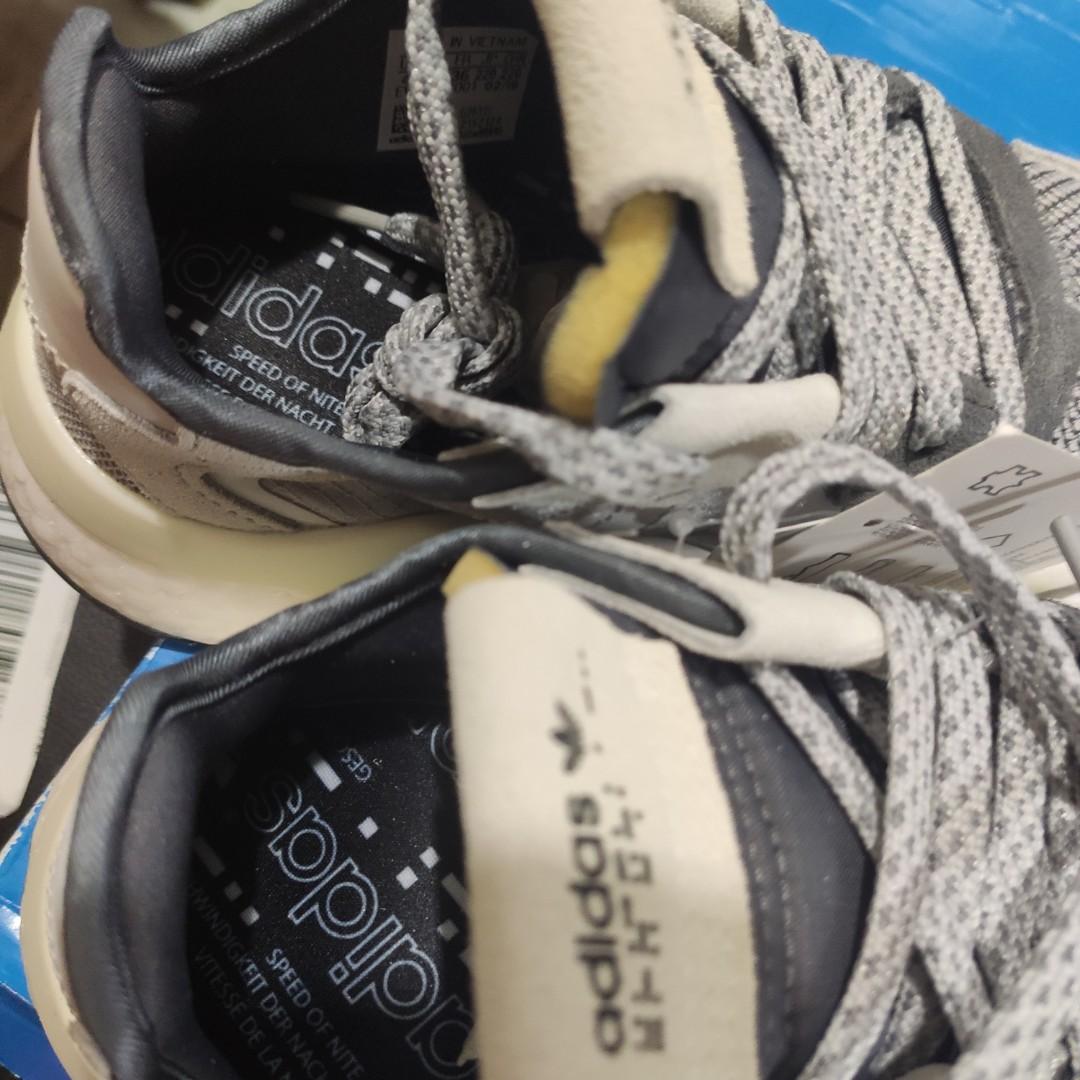 5 us W ♀️ Adidas Nite Jogger Boost Grey Three 4us Men's (5us Women's) G26315  4