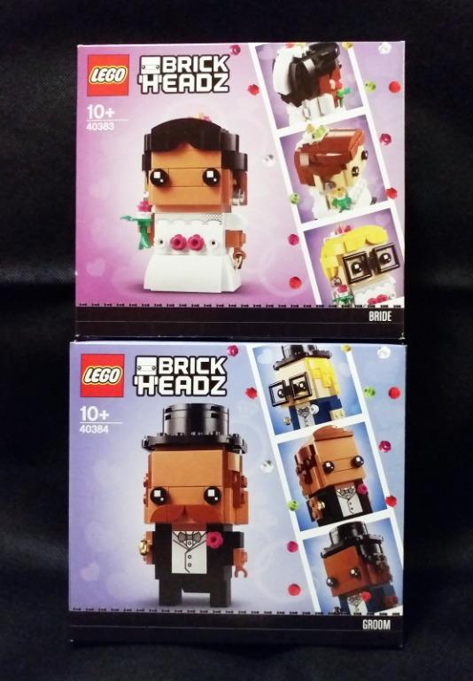 全新LEGO BrickHeadz 40383 40384 Bride + Groom 新娘新郎結婚大頭公仔