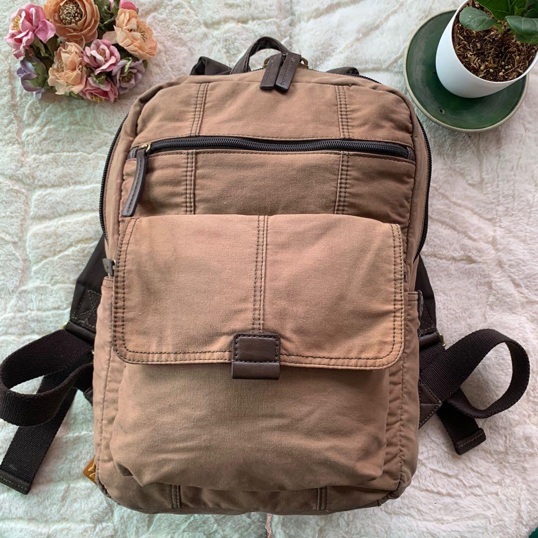 Fossil cheap canvas backpack