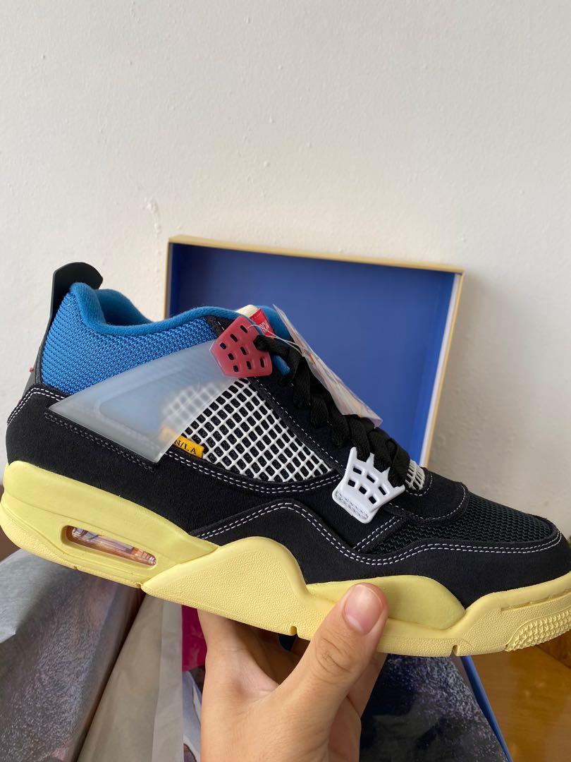 Air Jordan 4 Union Off Noir, Men's Fashion, Footwear, Sneakers on Carousell