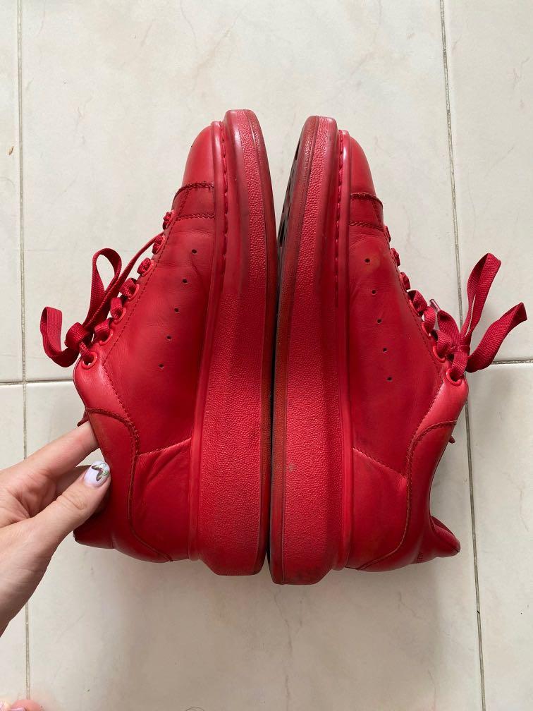 All red clearance alexander mcqueen sneakers