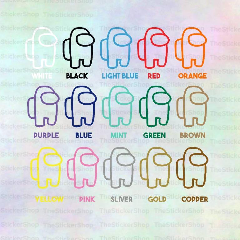 Among Us Waterproof Matte Vinyl Design Craft Handmade Craft On Carousell