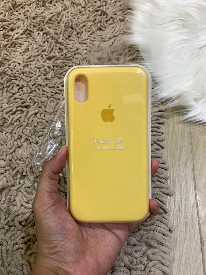 Yellow iphone xr silicone case clearance